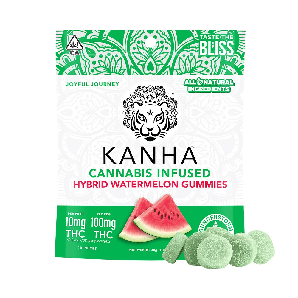 Kanha cannabis infused hybrid watermelon gummies for sale in Massachusetts